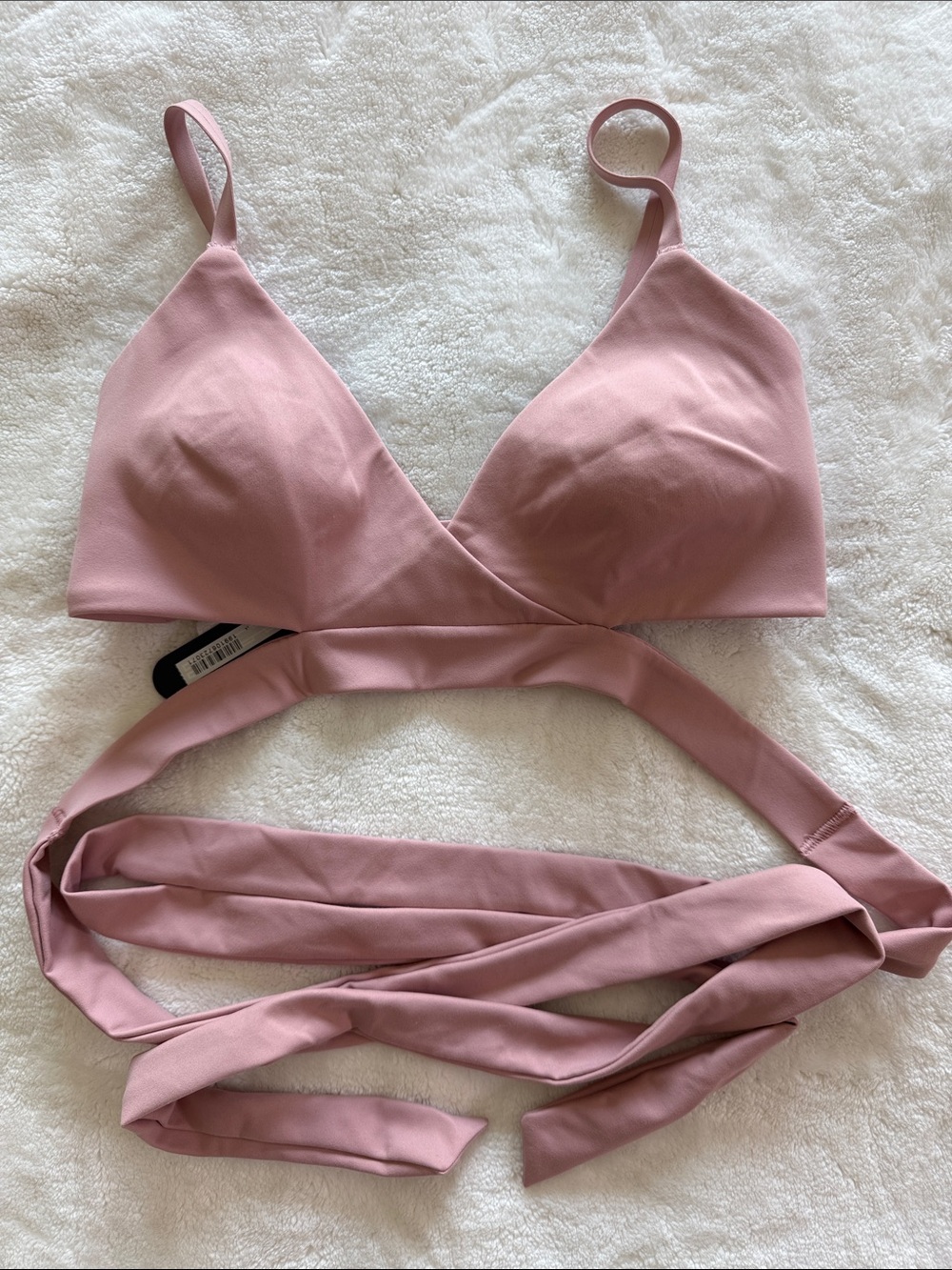 NWT Nike x SKIMS Matte Wrap Front Bra - Himalayan Pink (Size Small)